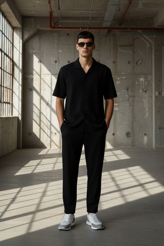 Men's Turkey Co-ord Oversized Polo + Pants Men Short Sleeve Tracksuit | Sizes M-XXL | Stitch by MH