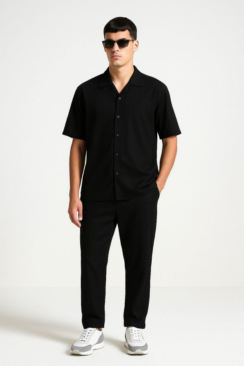 Men's Turkish Collar Oversized Co-ord Set | Stitch by MH