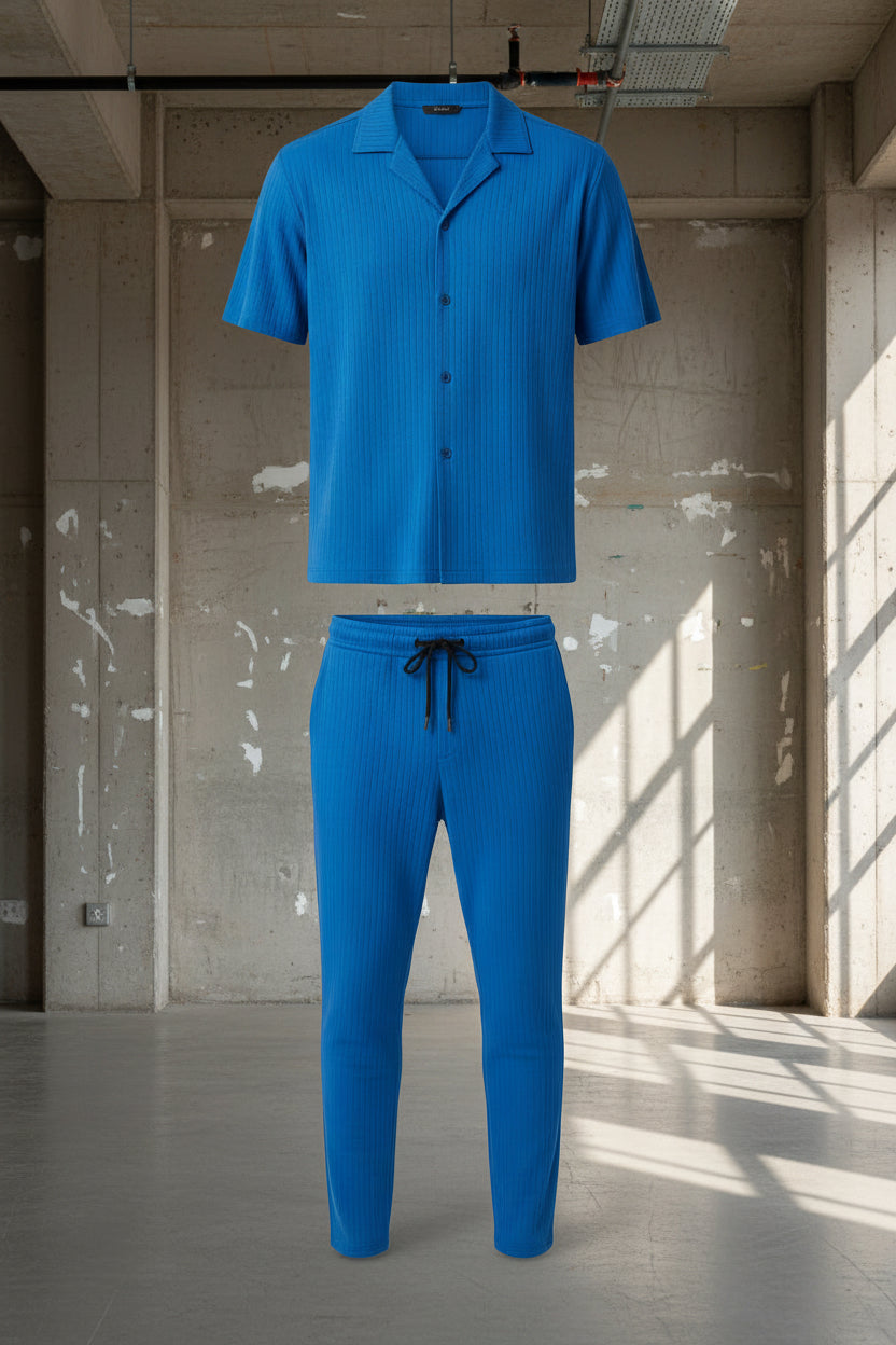 Men's Turkey Co-ord Oversized Polo + Pants Men Short Sleeve Tracksuit | Sizes M-XXL | Stitch by MH