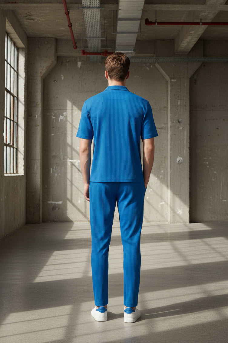 Men's Turkey Co-ord Oversized Polo + Pants Men Short Sleeve Tracksuit | Sizes M-XXL | Stitch by MH