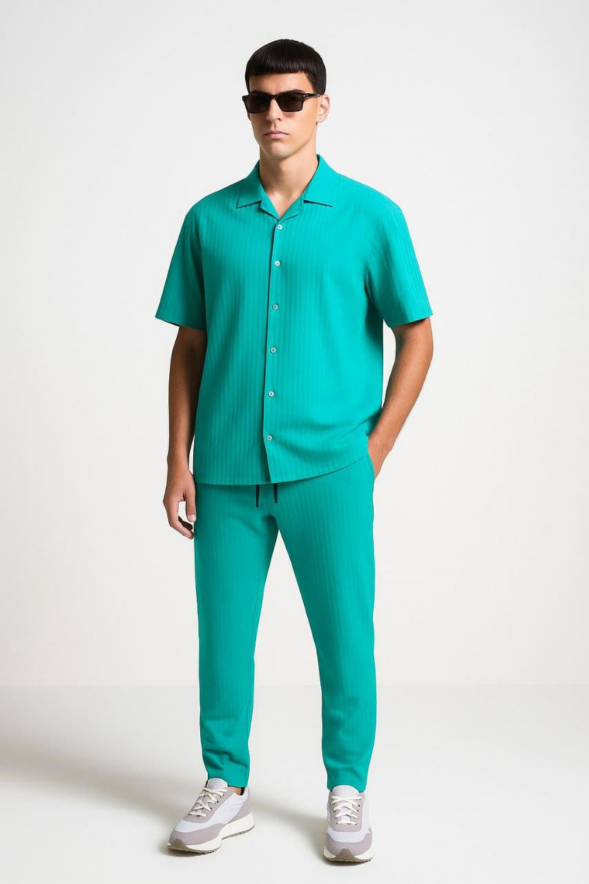 Men's Turkish Collar Oversized Co-ord Set | Stitch by MH