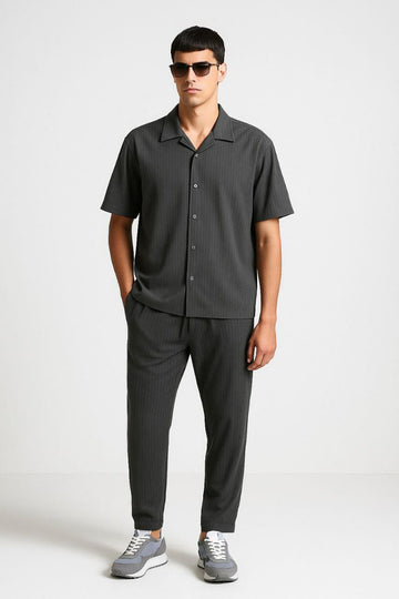 Men's Turkish Collar Oversized Co-ord Set | Stitch by MH