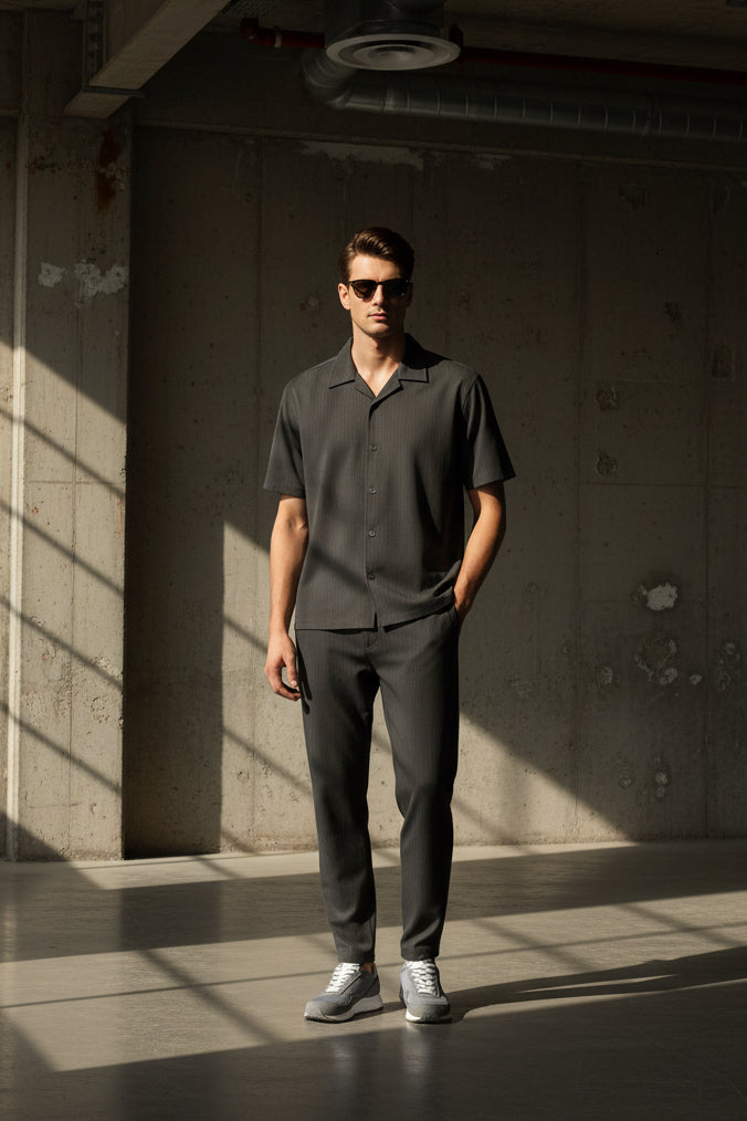 Men's Turkey Co-ord Oversized Polo + Pants Men Short Sleeve Tracksuit | Sizes M-XXL | Stitch by MH
