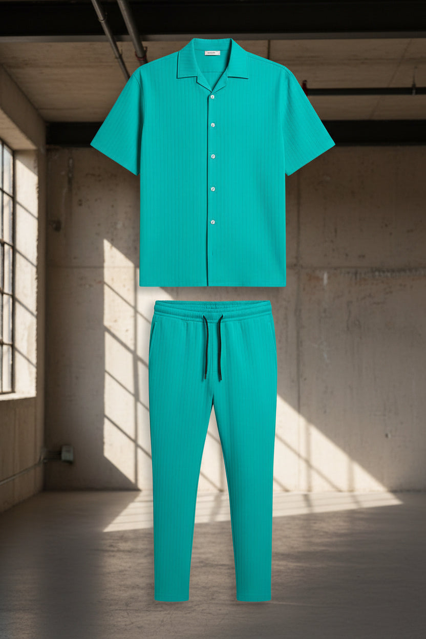 Men's Turkey Co-ord Oversized Polo + Pants Men Short Sleeve Tracksuit | Sizes M-XXL | Stitch by MH