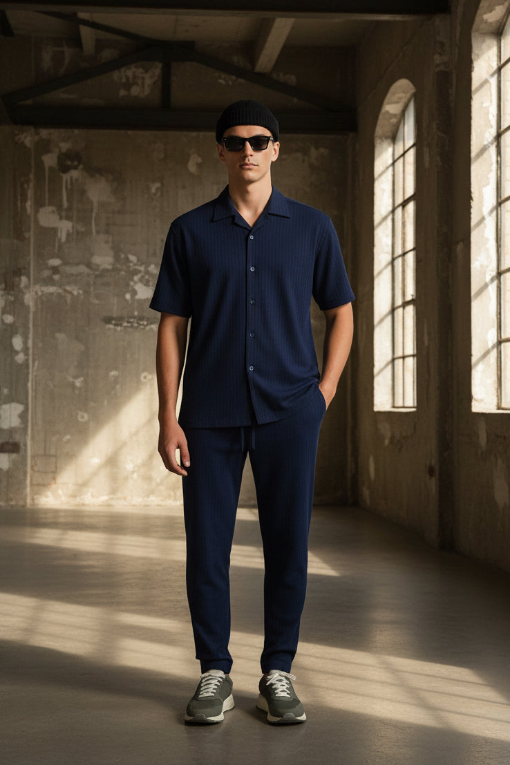 Men's Turkey Co-ord Oversized Polo + Pants Men Short Sleeve Tracksuit | Sizes M-XXL | Stitch by MH