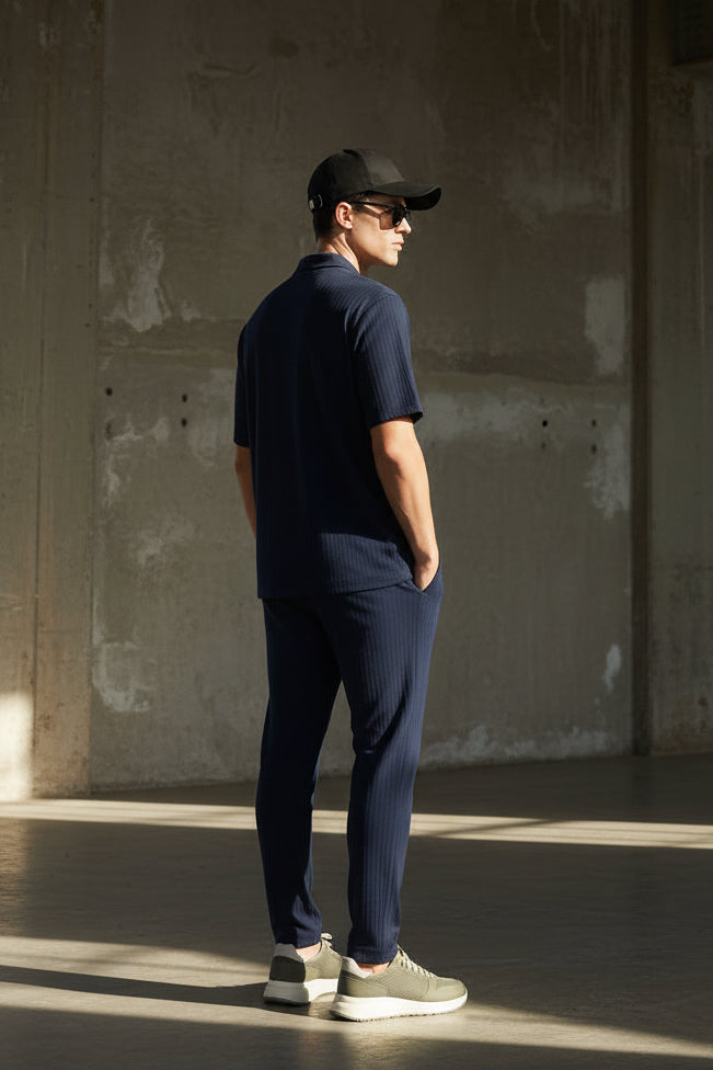 Men's Turkey Co-ord Oversized Polo + Pants Men Short Sleeve Tracksuit | Sizes M-XXL | Stitch by MH