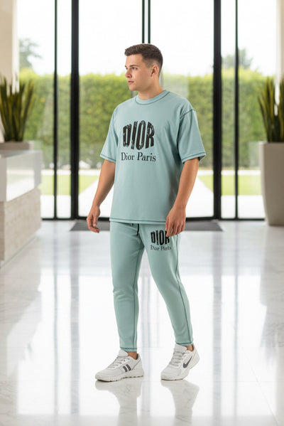 Men’s Casual Two-Piece Tracksuit with Logo Detail | MH Sizes (M-XXL)
