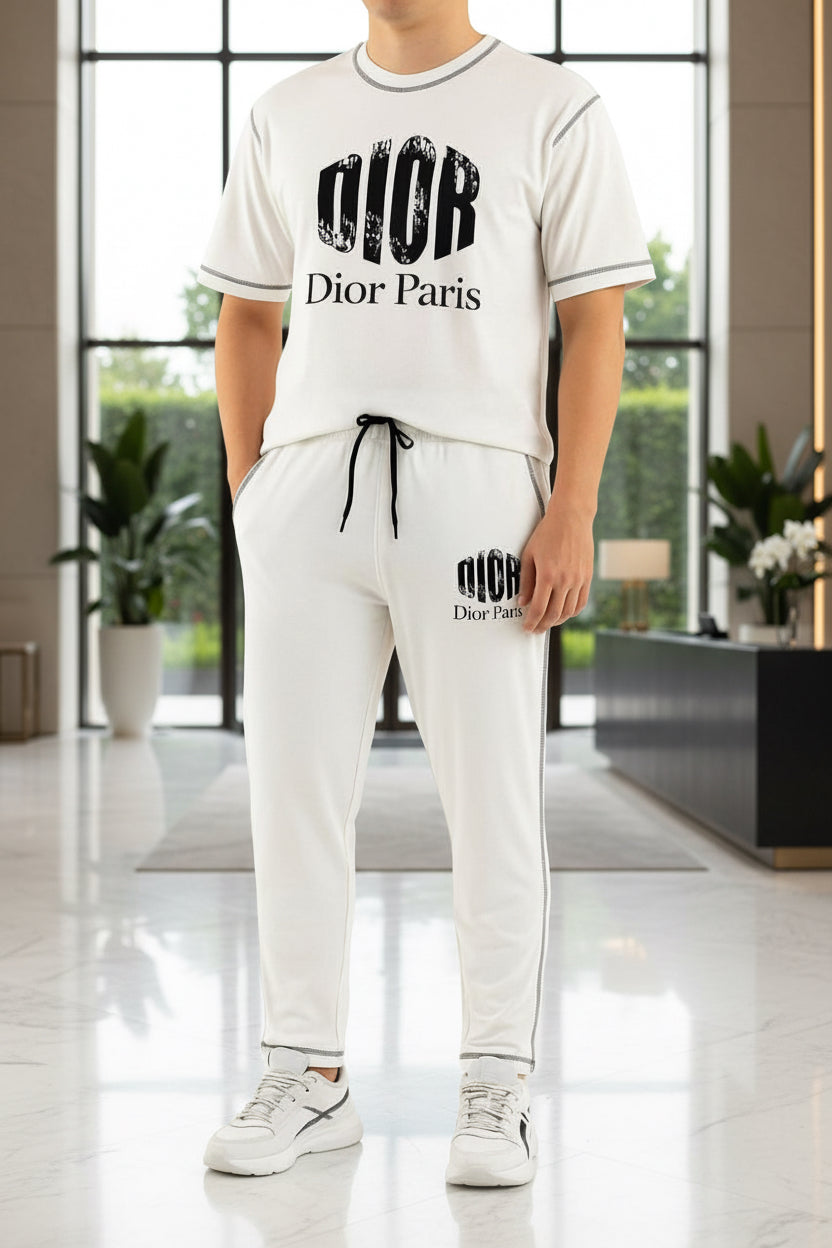 Men’s Casual Two-Piece Tracksuit with Logo Detail | MH Sizes (M-XXL)