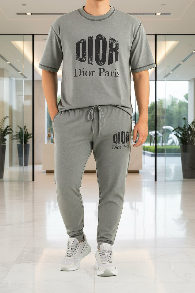 Men’s Casual Two-Piece Tracksuit with Logo Detail | MH Sizes (M-XXL)