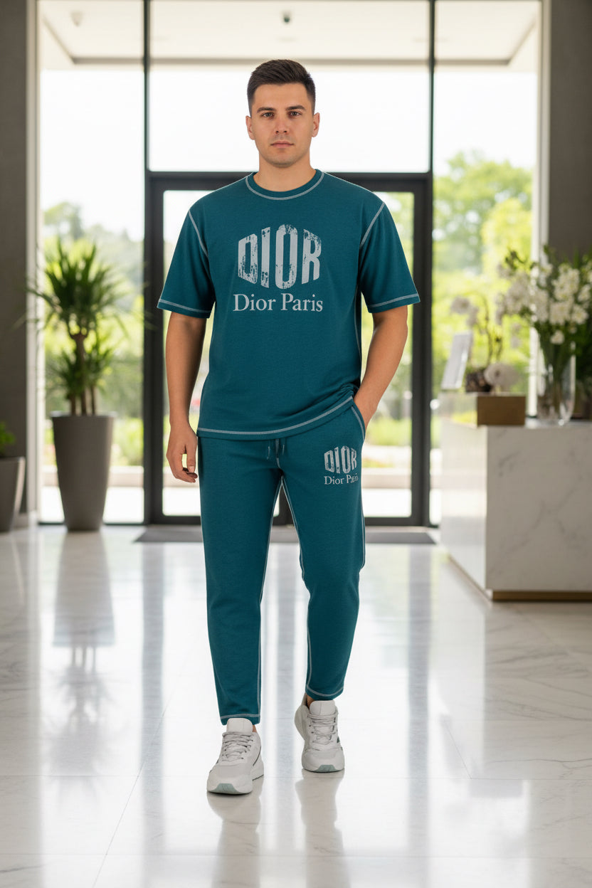 Men’s Casual Two-Piece Tracksuit with Logo Detail | MH Sizes (M-XXL)