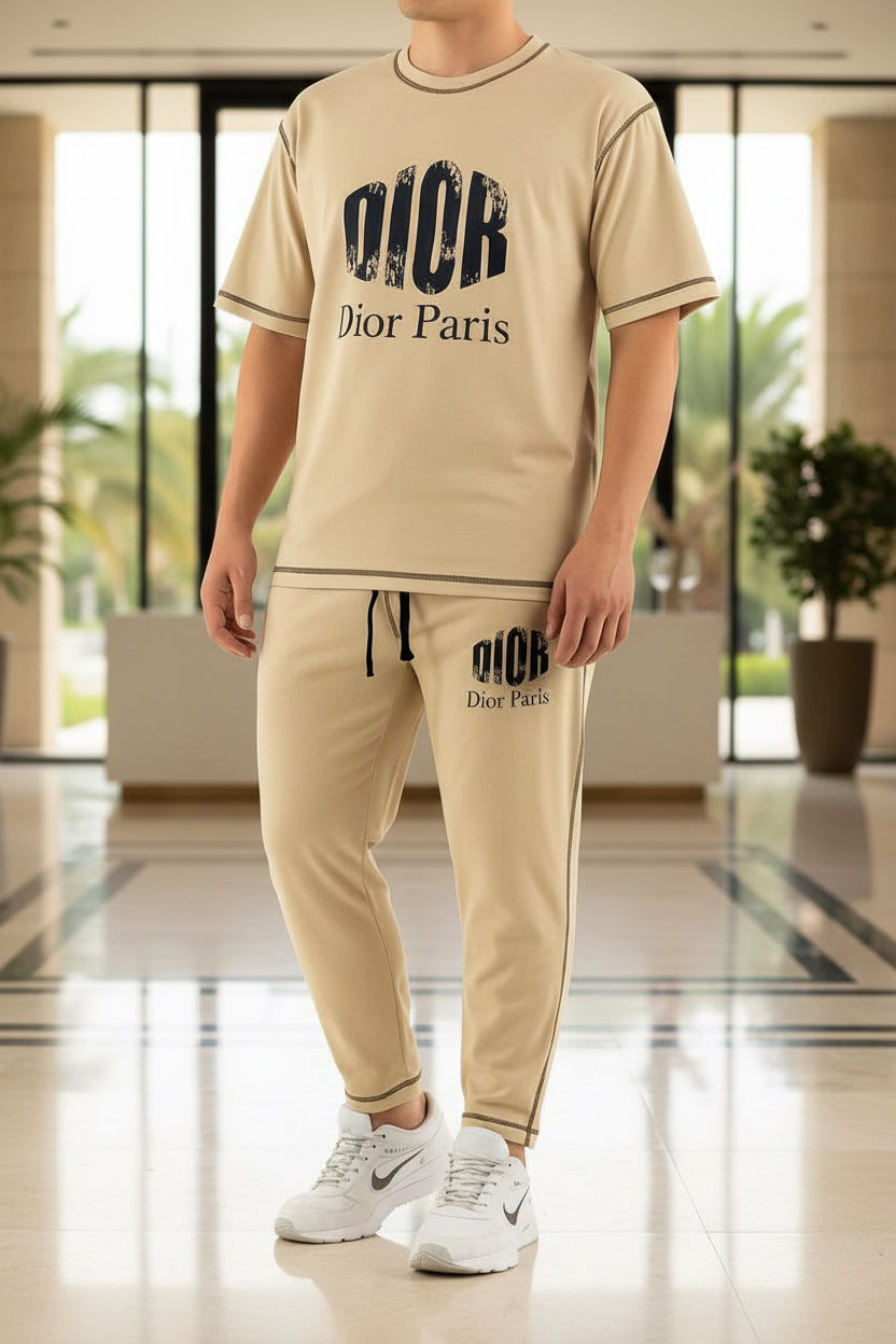 Men’s Casual Two-Piece Tracksuit with Logo Detail | MH Sizes (M-XXL)