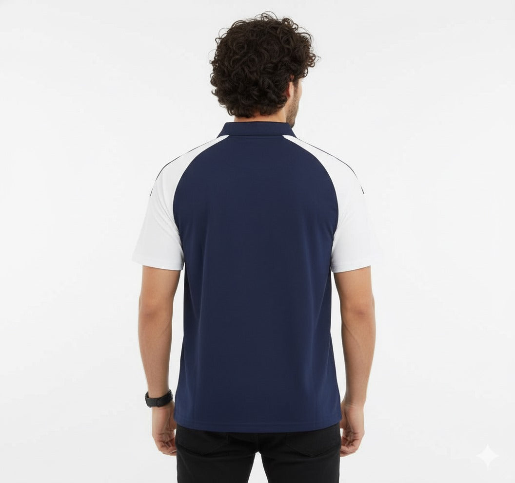 Men’s Real Madrid Inspired Oversized Men's Polo Zipper Jersey Club T-shirt  | Premium Quality | M–XXL | Mh-ae