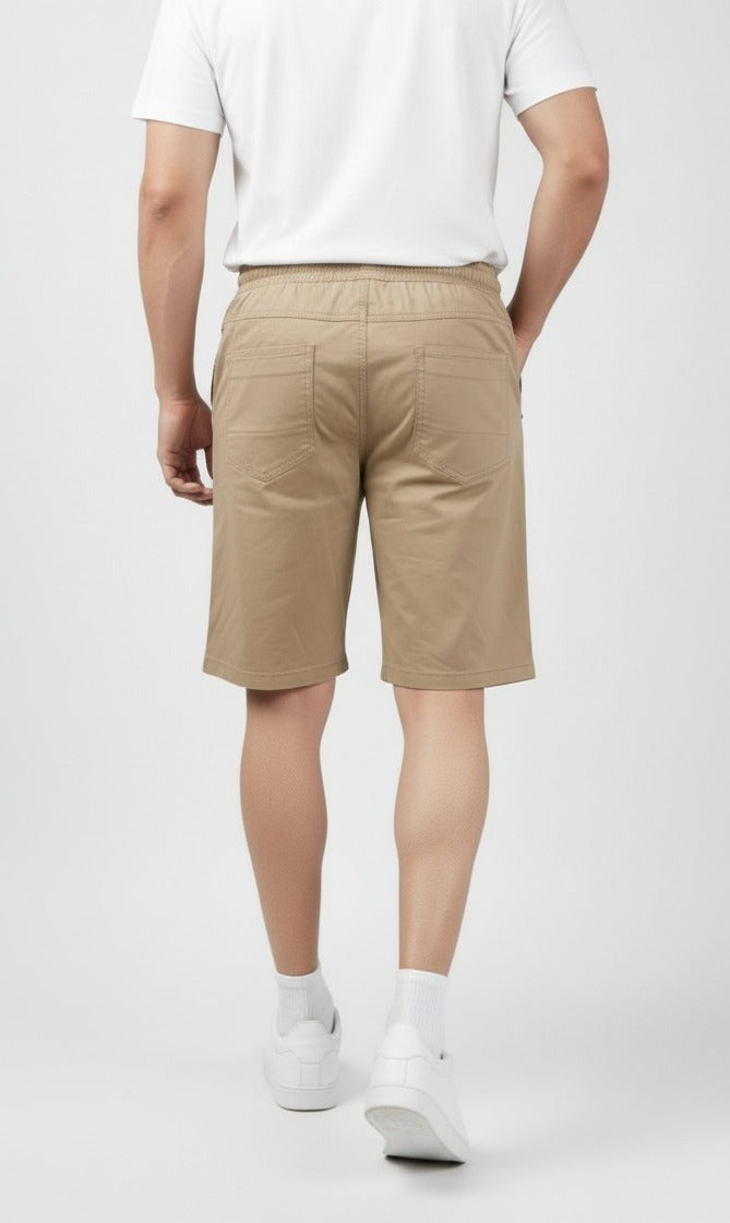 Men's Solid Cotton Outdoor Shorts | MH
