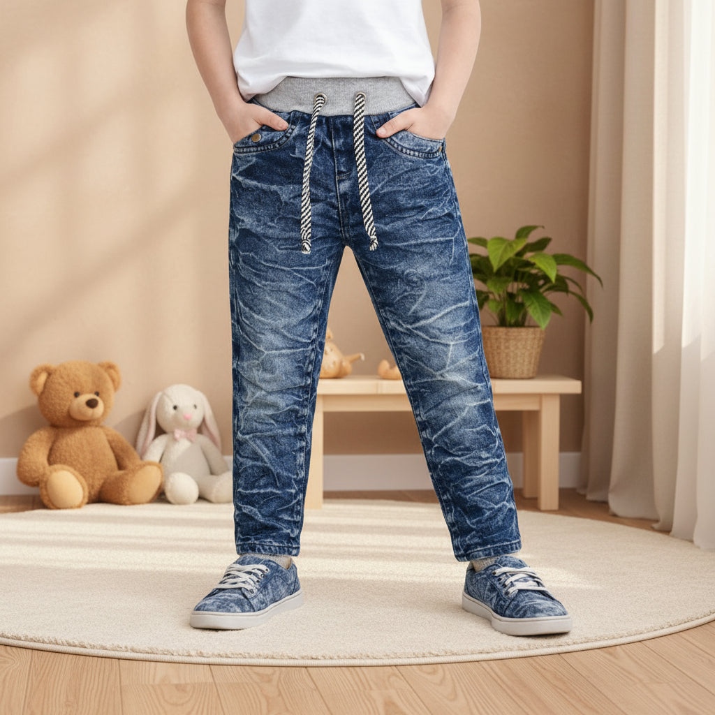 Stylish Kids Denim Jeans Pant – Trendy & Comfortable Everyday Wear.Sizes (2-12Years) | MH