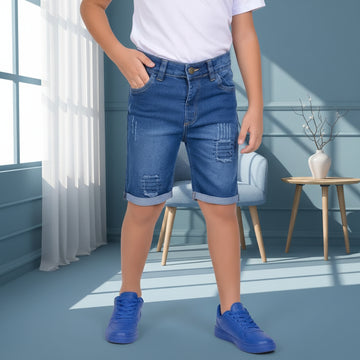 Kids' Distressed Denim Shorts – Stretch Cotton Jean Shorts with Rolled Hem (Ages 1-12)
Product Descr| MH