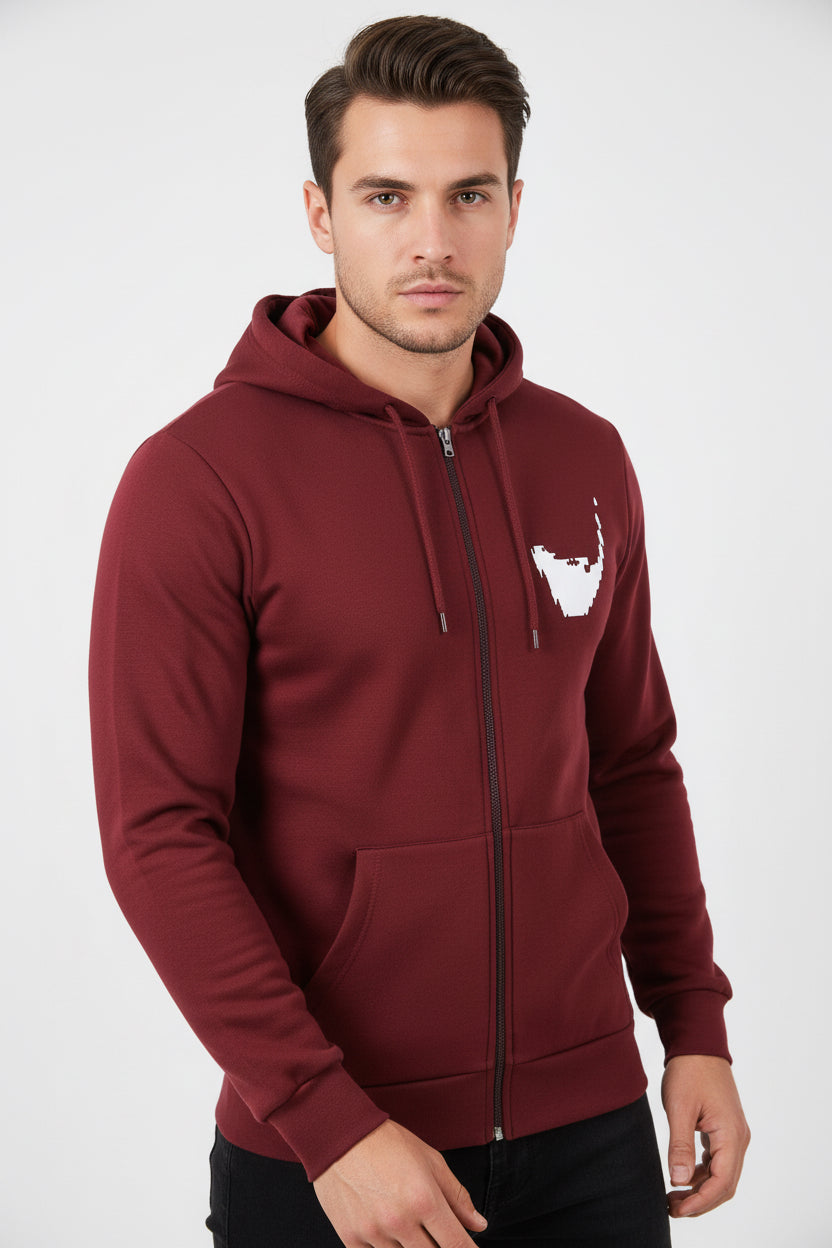 Men’s Zipper Hoodie Top – MH Premium Athleisure Essential