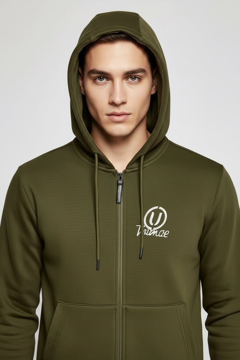 Men’s Zipper Hoodie Top – MH Premium Athleisure Essential