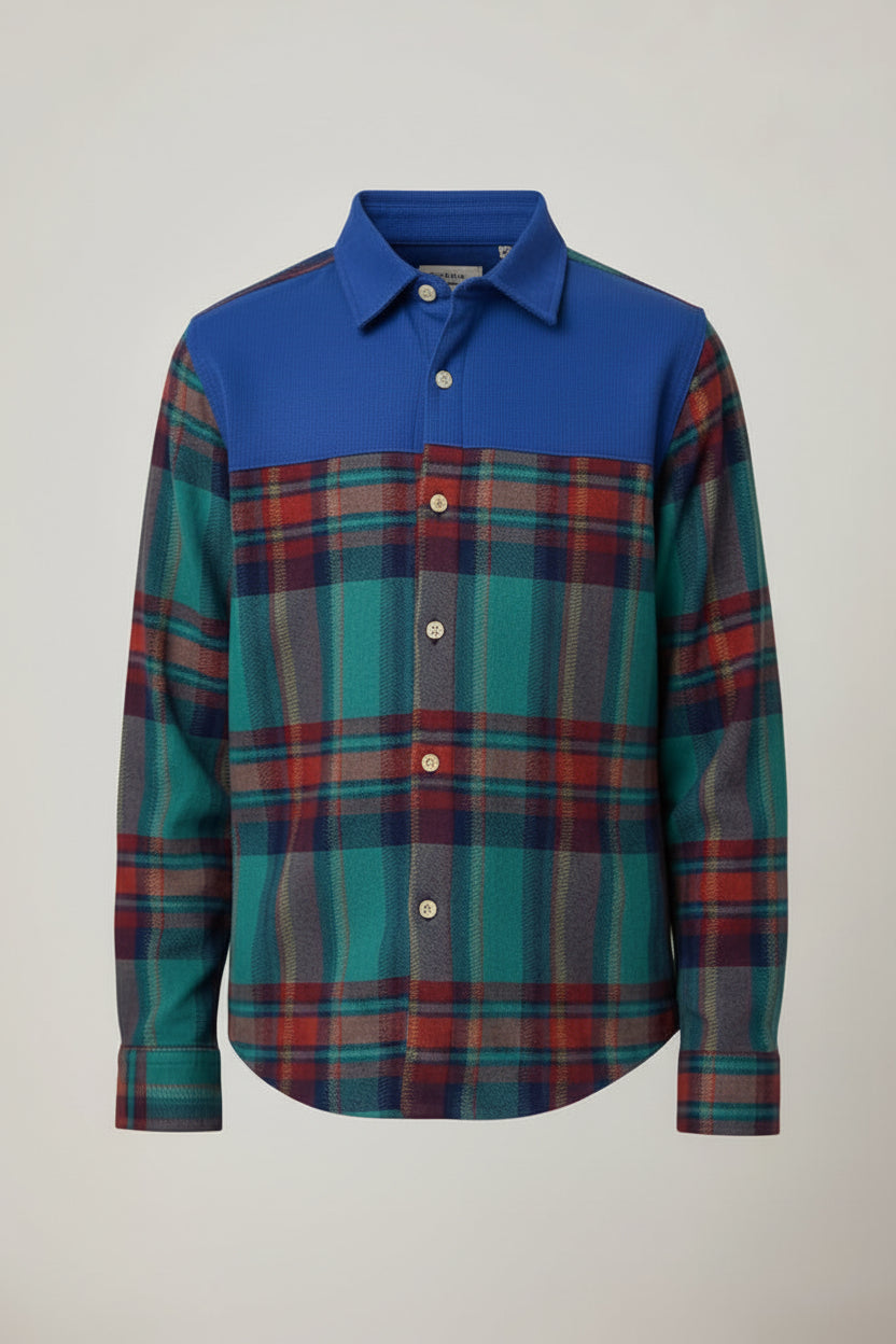 Boys' Checkmate Plaid Button-Down Shirt – Premium Cotton Western Style (Ages 3-14)