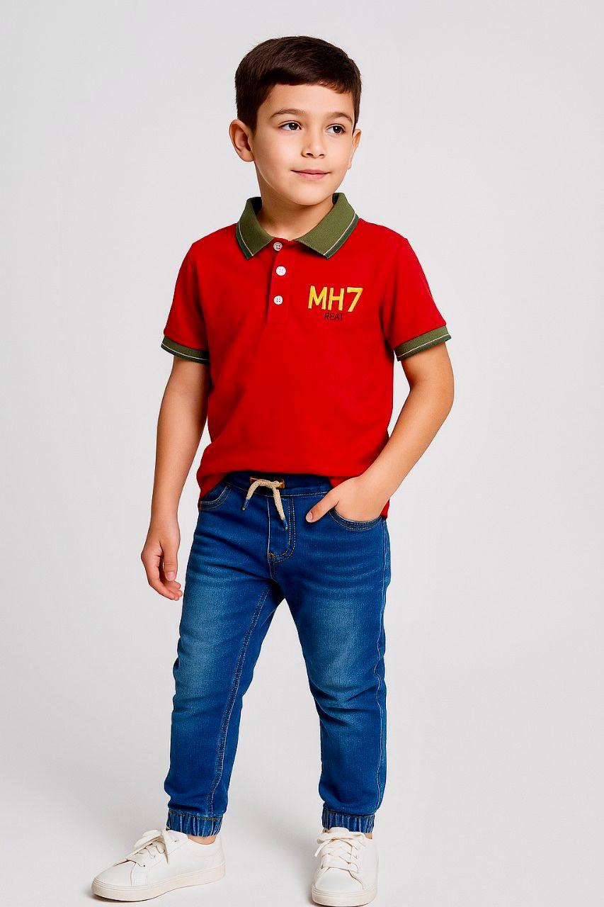 Boys Premium Polo T-Shirt | Classic & Contrast Collar | Embroidered Logo | Age 9–16 Years | UAE