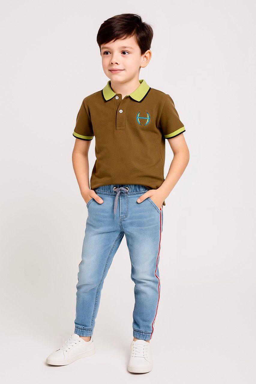 Boys Premium Polo T-Shirt | Classic & Contrast Collar | Embroidered Logo | Age 9–16 Years | UAE