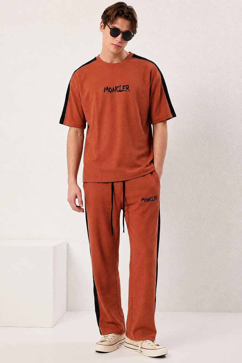 Men’s Sweatshirt & Jogger Co-Ord Set | 2 Colours white orange | Sizes M–XXL | MH