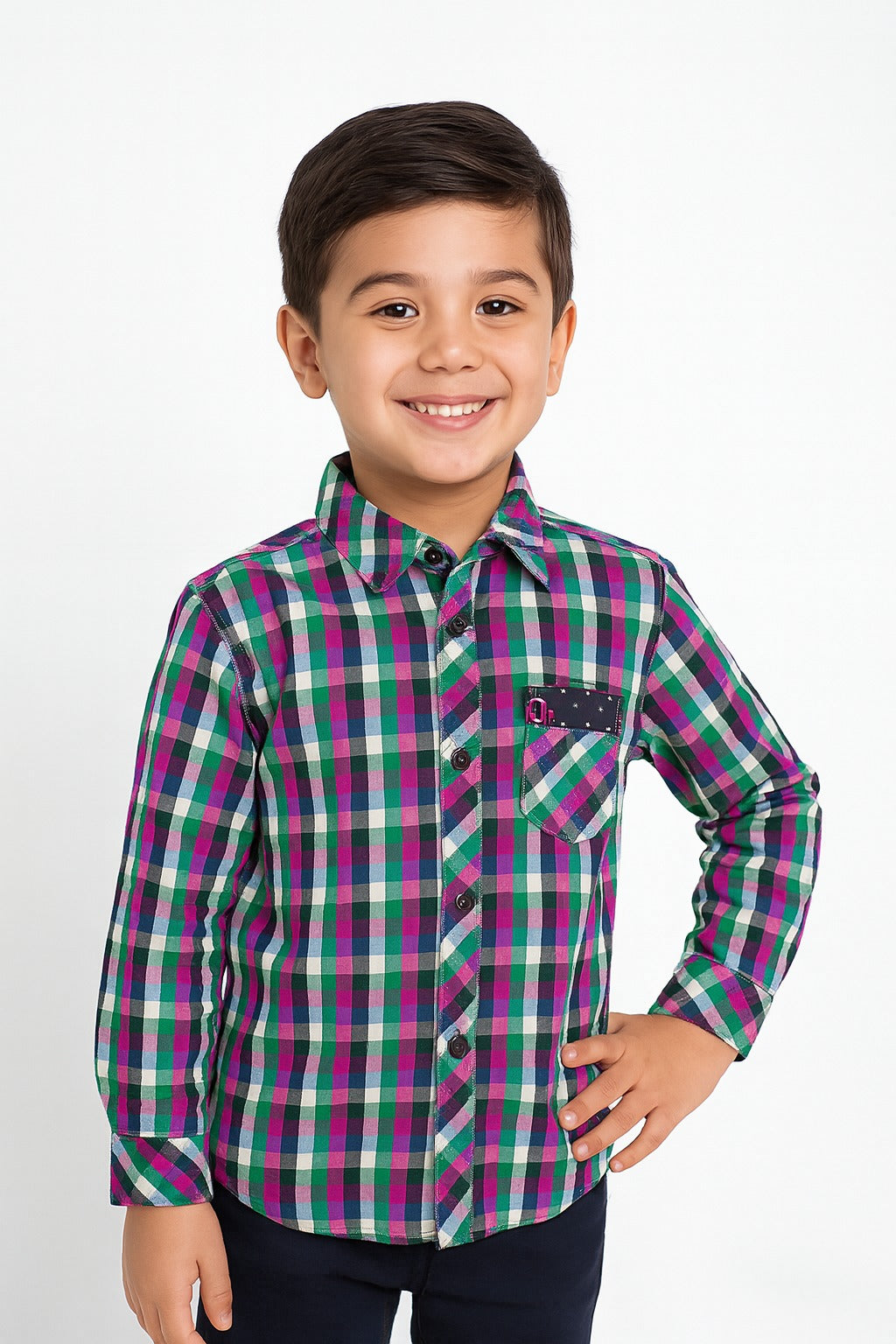 Checkmate Plaid Button-Down Shirt MH