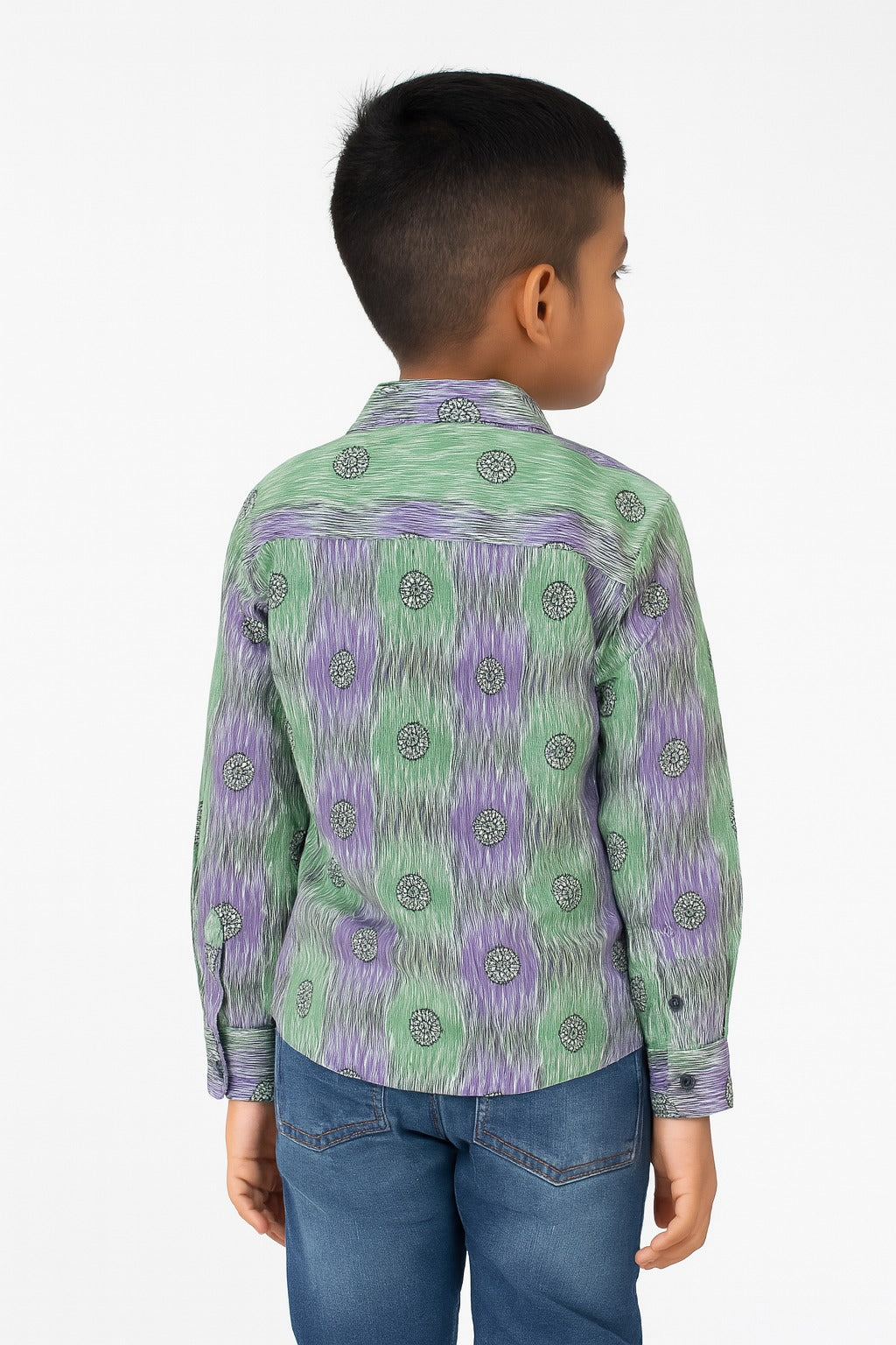 Seafoam Ripple Print Shirt  MH