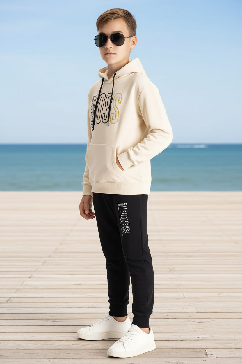 Kid Boys Hoodie & Joggers Tracksuit Set | Sizes 9-16Years | MH