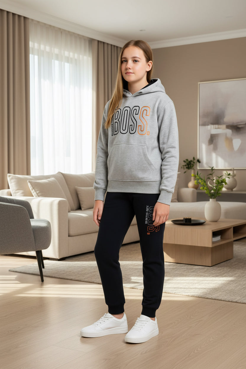 Kid Girls Premium Hoodie & Jogger Tracksuit Set | Sizes 1-8 Years | MH