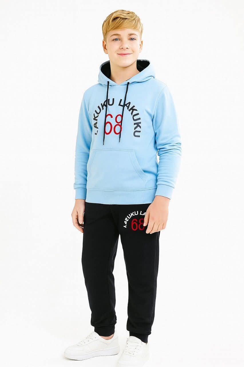 LAKUKU 68 Youth Tracksuit - Royal Purple & Black./MH