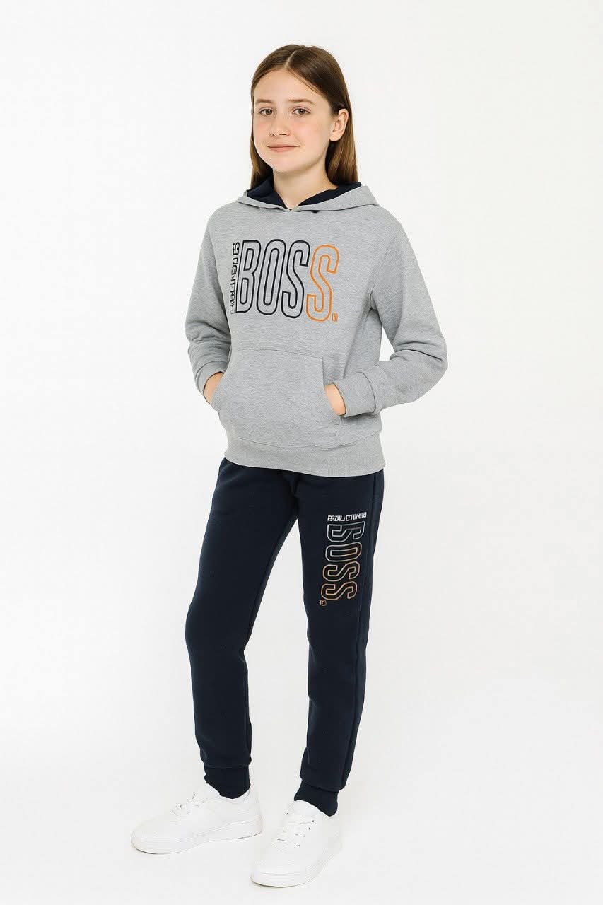 BOSS Athletics Youth Logo Tracksuit Set (Navy/Black) / MH