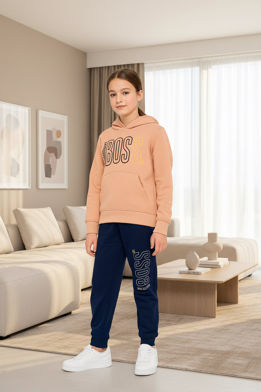Kid Girls Premium Hoodie & Jogger Tracksuit Set | Sizes 1-8 Years | MH