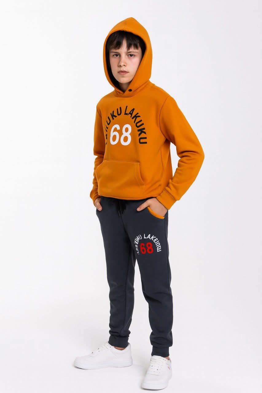 LAKUKU 68 Youth Tracksuit - Royal Purple & Black./MH