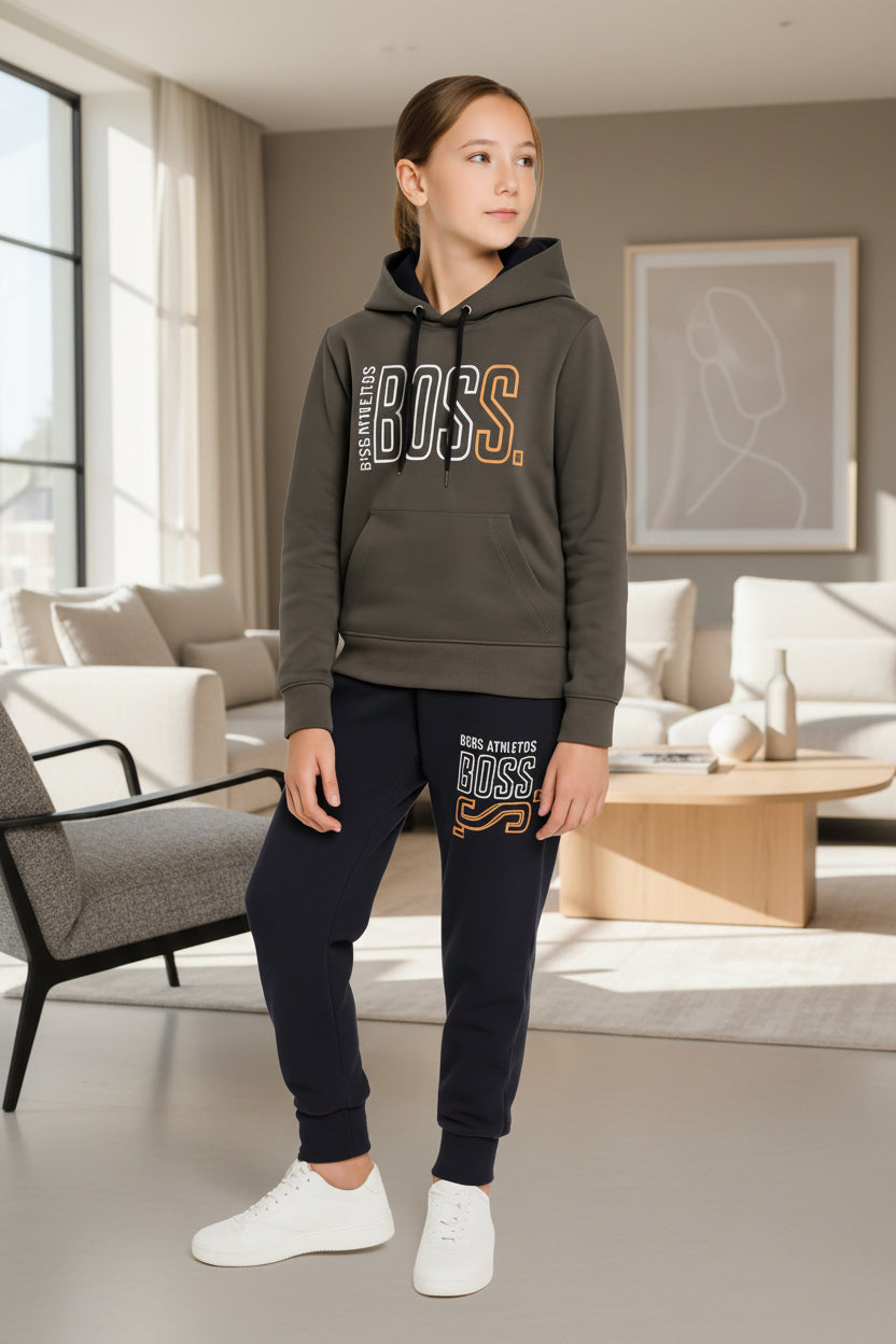 Kid Girls Premium Hoodie & Jogger Tracksuit Set | Sizes 1-8 Years | MH
