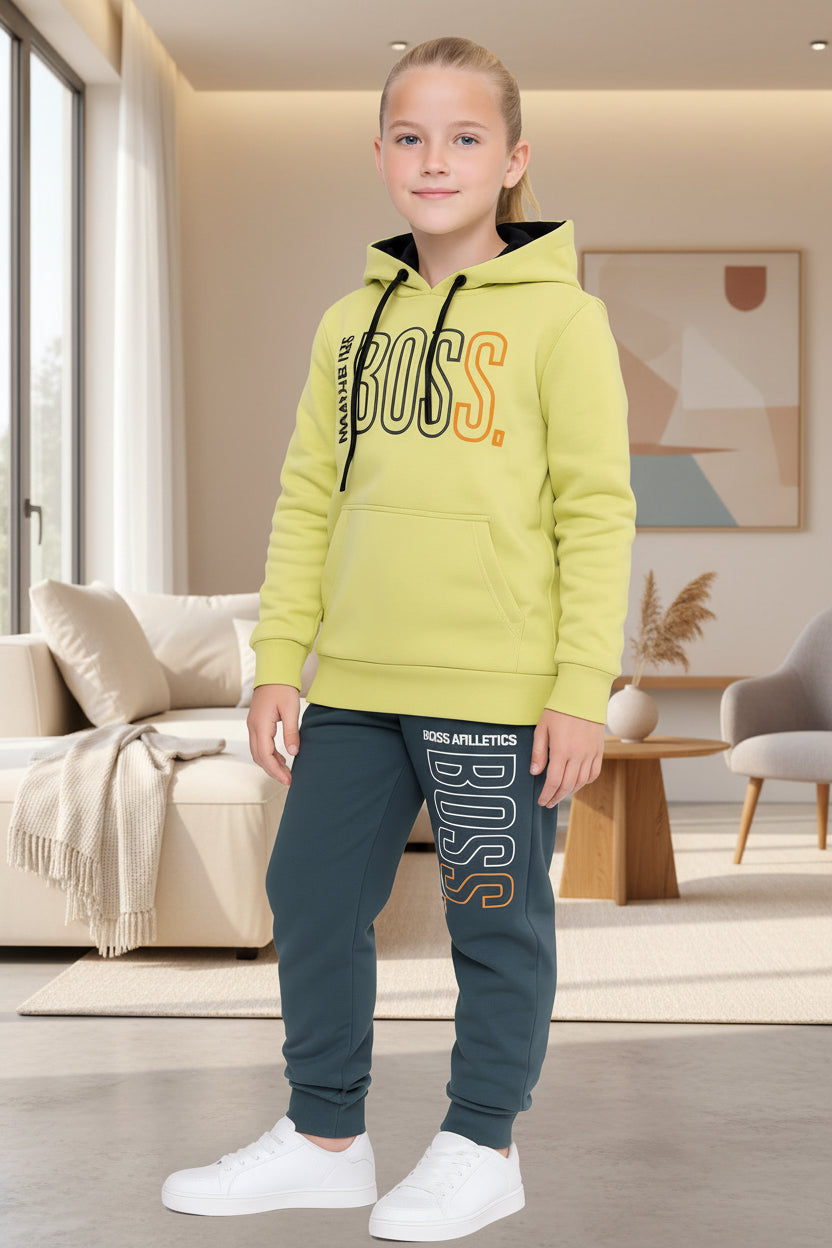 Kid Girls Premium Hoodie & Jogger Tracksuit Set | Sizes 1-8 Years | MH