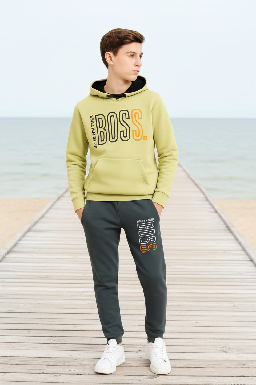 Kid Boys Hoodie & Joggers Tracksuit Set | Sizes 9-16Years | MH