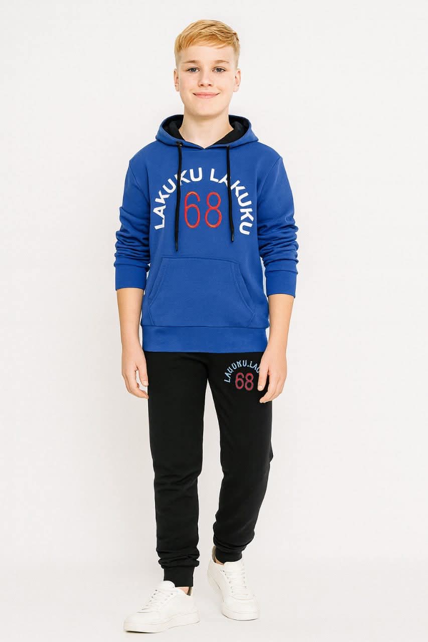 LAKUKU 68 Youth Tracksuit - Royal Purple & Black./MH