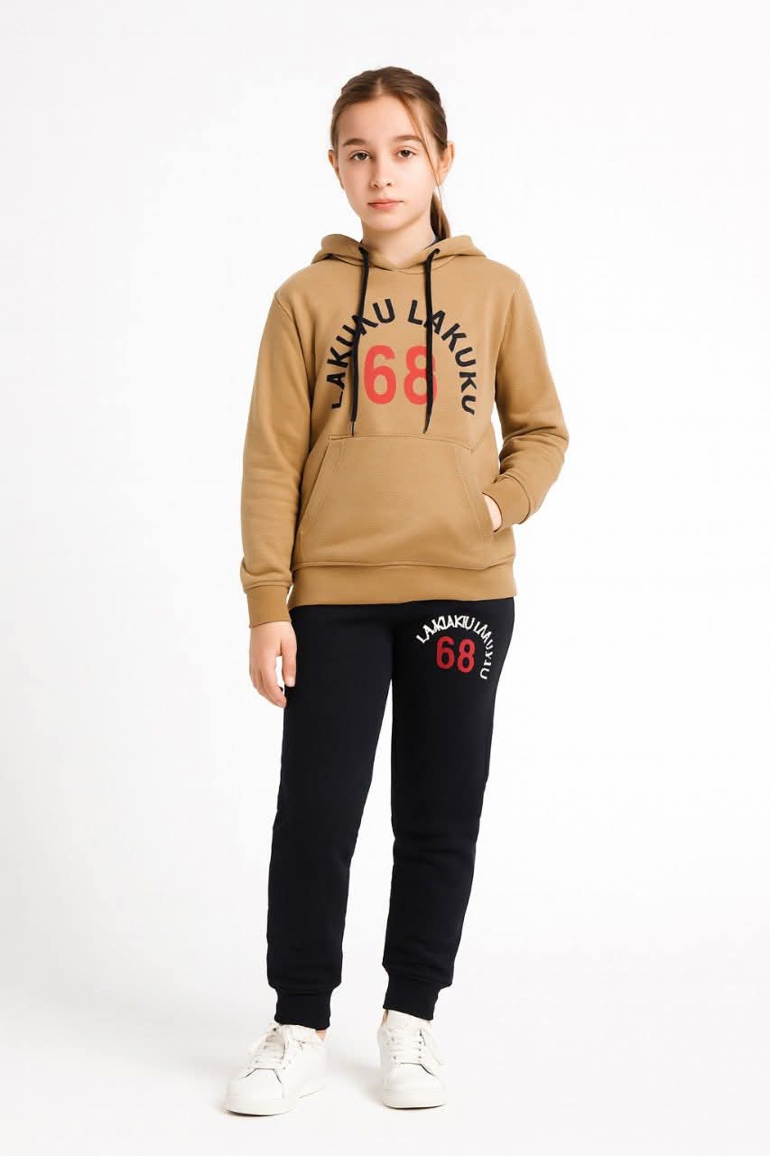 LAKUKU 68 Youth Fleece Hoodie and Jogger Tracksuit Set . / MH