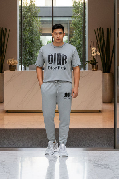 Men’s Casual Two-Piece Tracksuit with Logo Detail | MH Sizes (M-XXL)