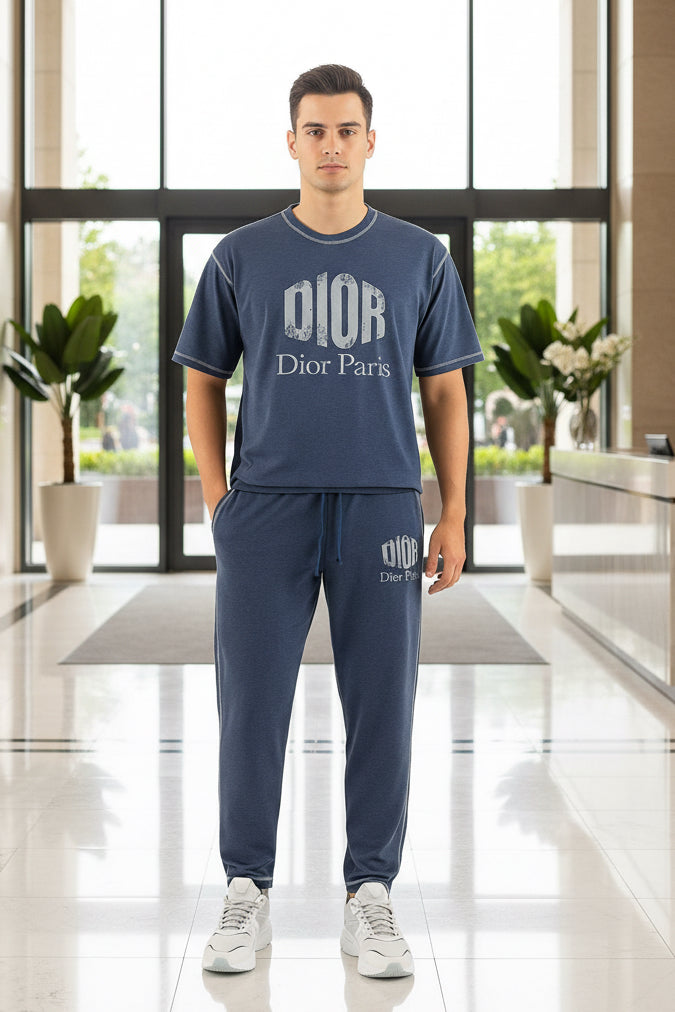 Men’s Casual Two-Piece Tracksuit with Logo Detail | MH Sizes (M-XXL)