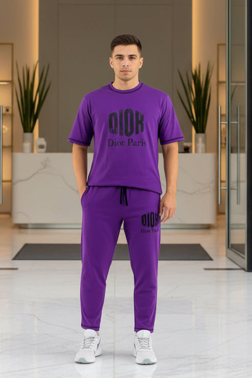 Men’s Casual Two-Piece Tracksuit with Logo Detail | MH Sizes (M-XXL)