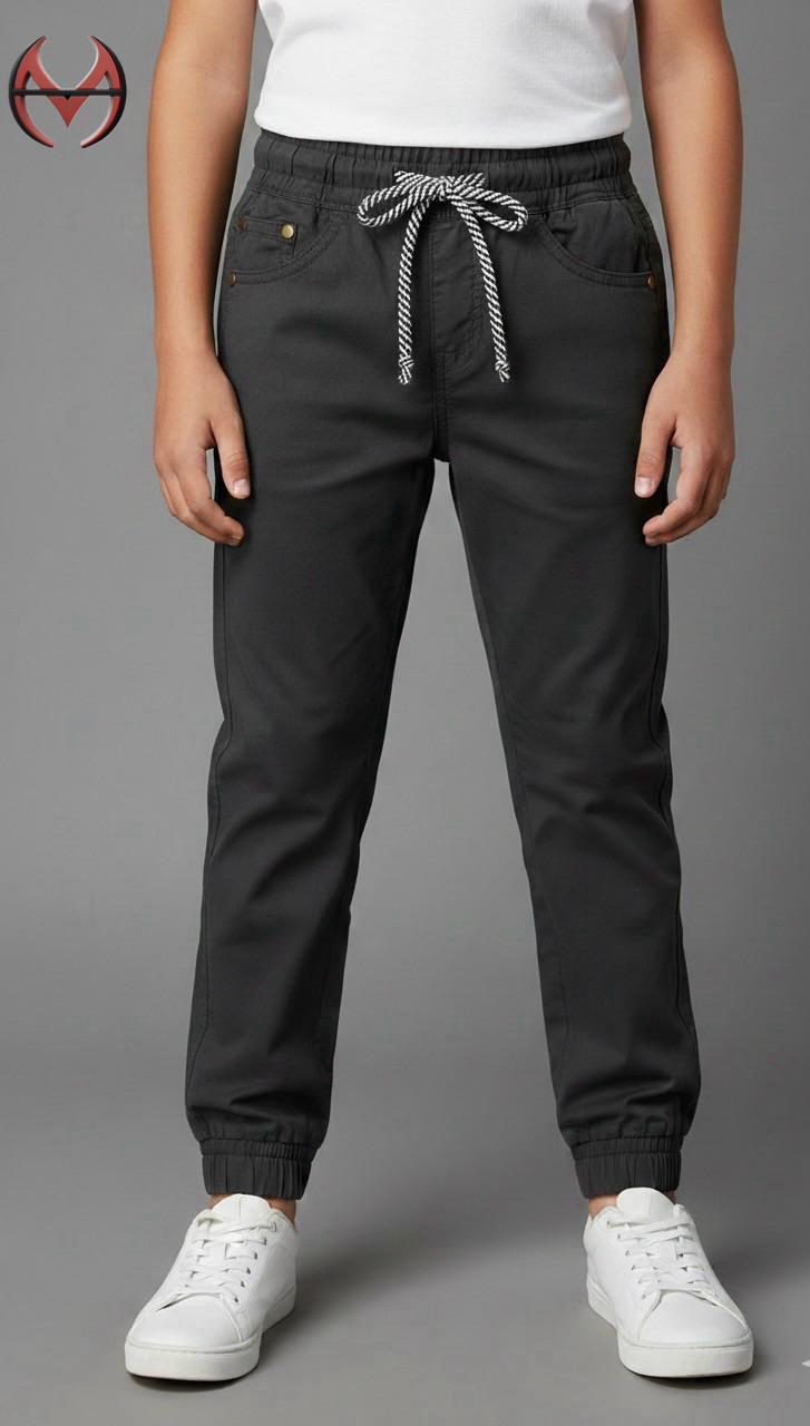 Tan Brown Regular Fit Rib Waist Pull-On Pants (2-12yrs)