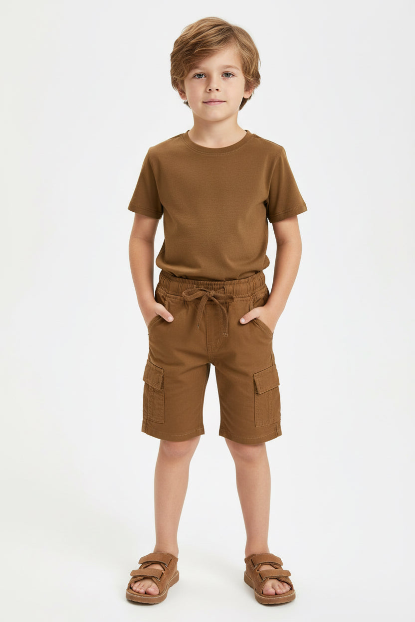 Kids' Distressed Twill Jean Shorts – Premium Stretch Cotton Shorts (Ages 1-12)