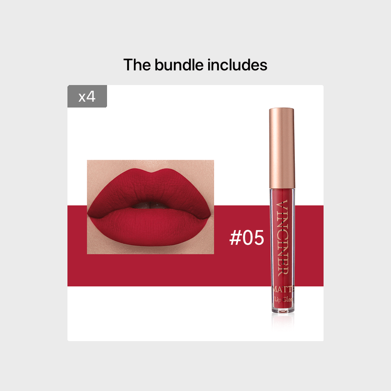 12 colors Matte Velvet Lip Glaze - Long Lasting, Waterproof, Non-Sticky.