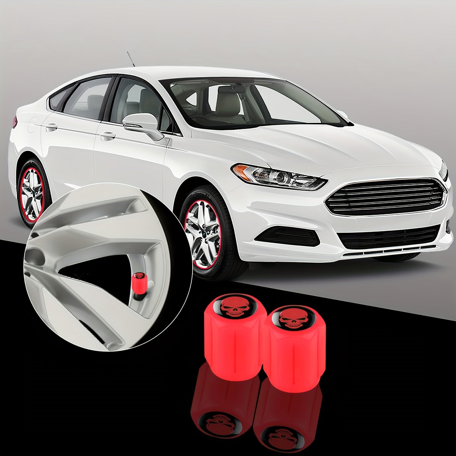 10-Pack Luminous ABS Wheel Valve Caps Night Glow for Cars, Motorcycles, Bicycles, Trucks