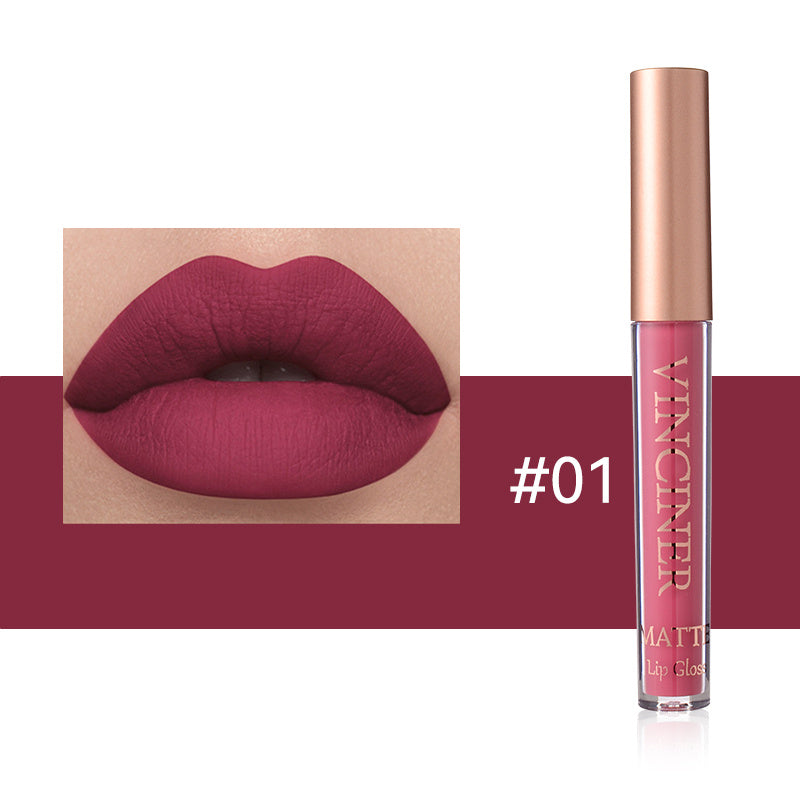 12 colors Matte Velvet Lip Glaze - Long Lasting, Waterproof, Non-Sticky.