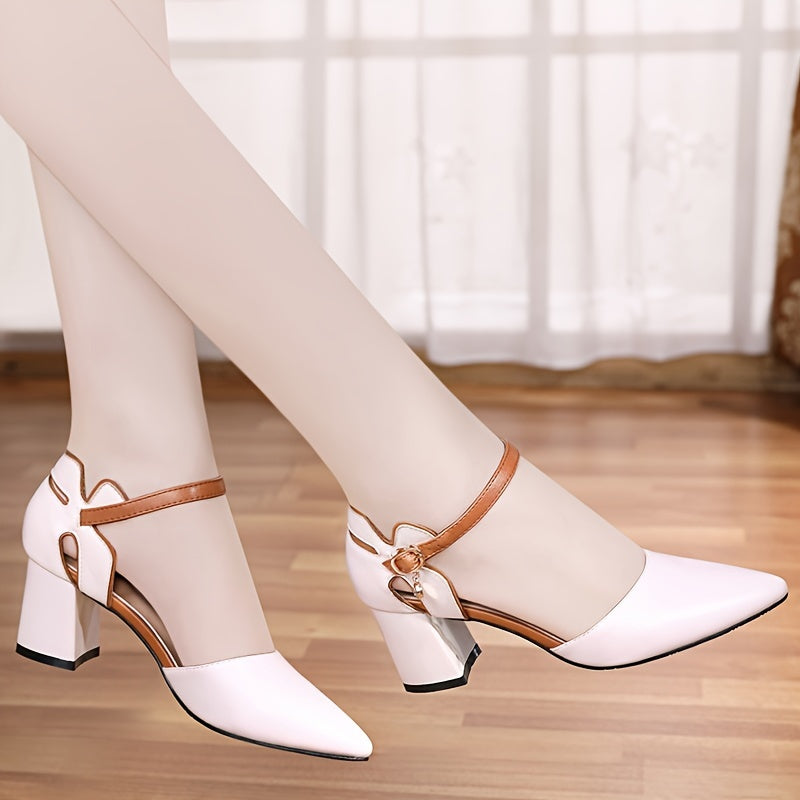 [Summer Block Heel High-Shoes] Women's Summer Fashion Block Heel, /MH