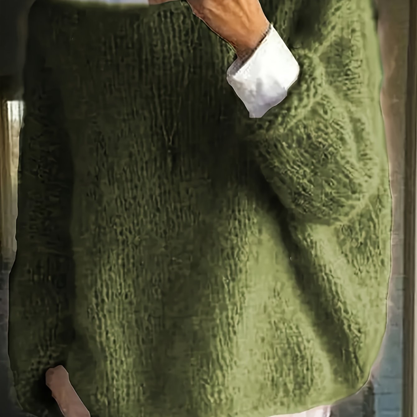 Luxurious Red Fleece Boat Neck Sweater for Women .