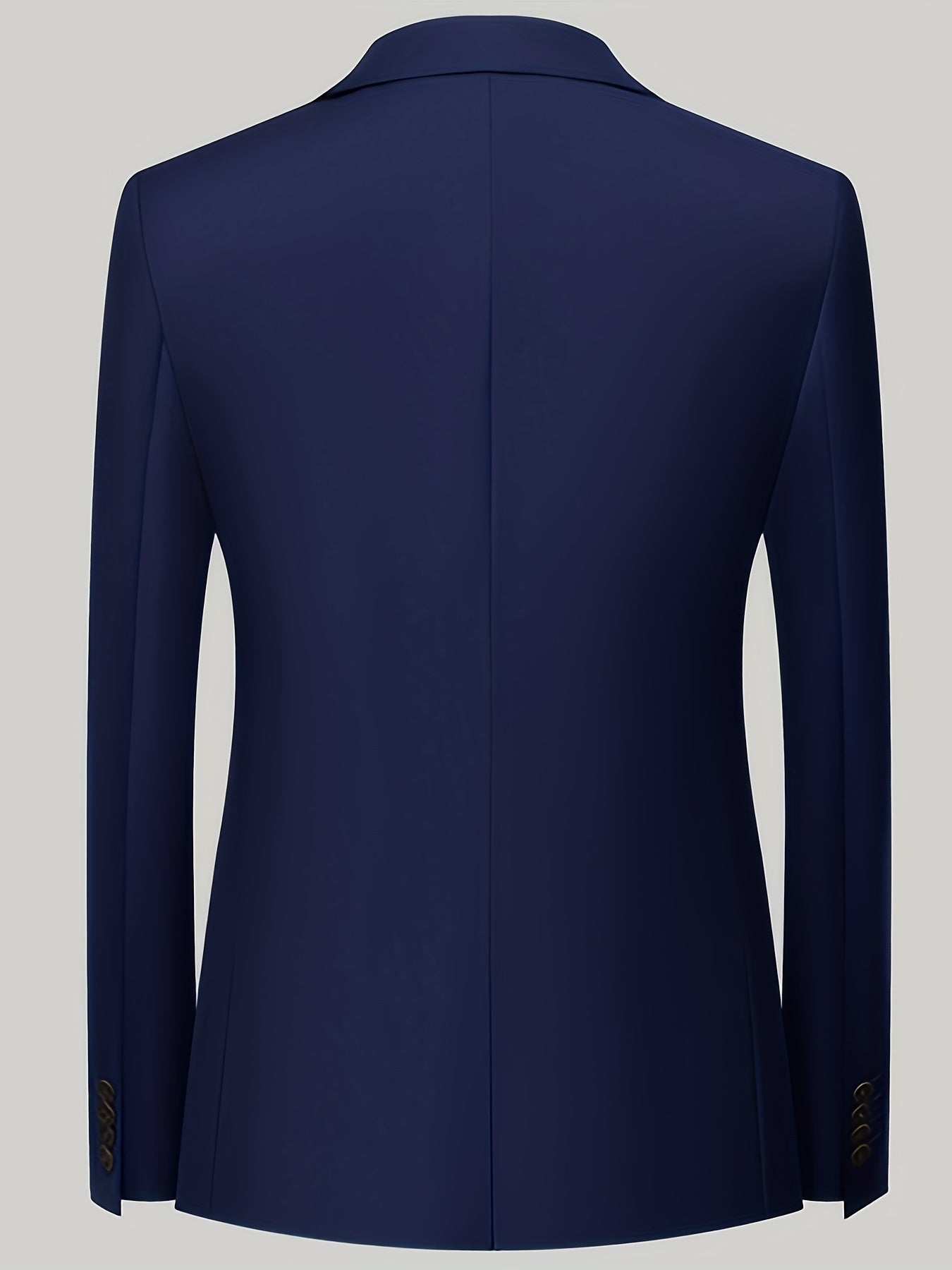 2pcs Men's Dress Suit Set, Peak Lapel Collar Double Breasted Blazer.