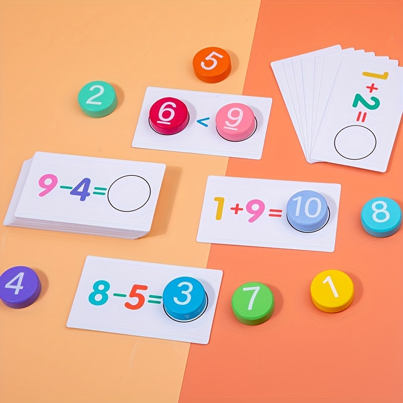 Preschool Learning Activities Educational Toys For Kids 5-7, Numbers With Flash Cards, Wooden Reading Blocks Toys For Boys Girls Gifts, Halloween, Christmas, And Thanksgiving Day Gift